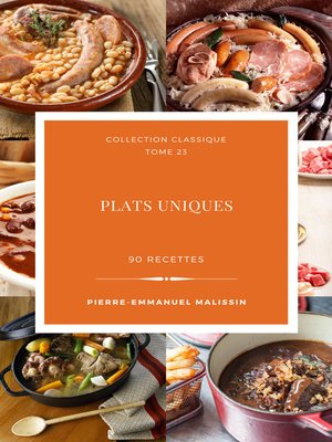 cover image of Plats uniques 90 recettes